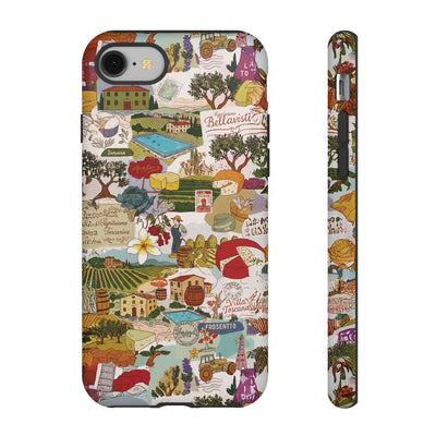 Italy Tuscany Coquette Collage Tough Premium Phone Case - For iPhone 17 Pro Max iPhone 16 Pro iPhone 15 Iphone 14 Plus 13 Pro 12 11 10 XR - Studio40ParkLane