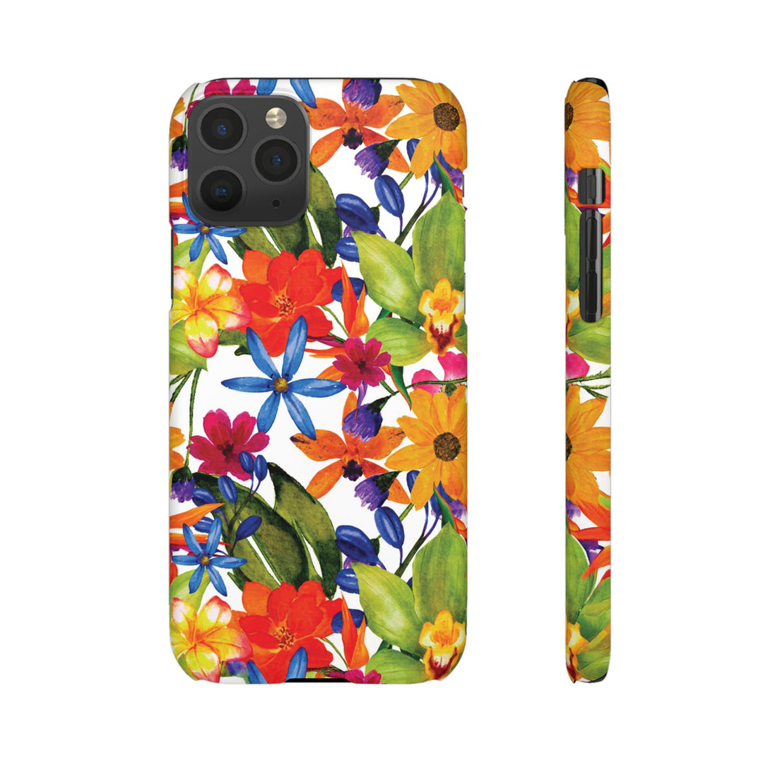 Sleek Snap Colorful Flowers Cute Phone Case for iPhone 16 15 14 13 12 11 X Xs Max Xr Pro Plus Samsung Galaxy S24 S23 S22 S21 S20 Note Ultra