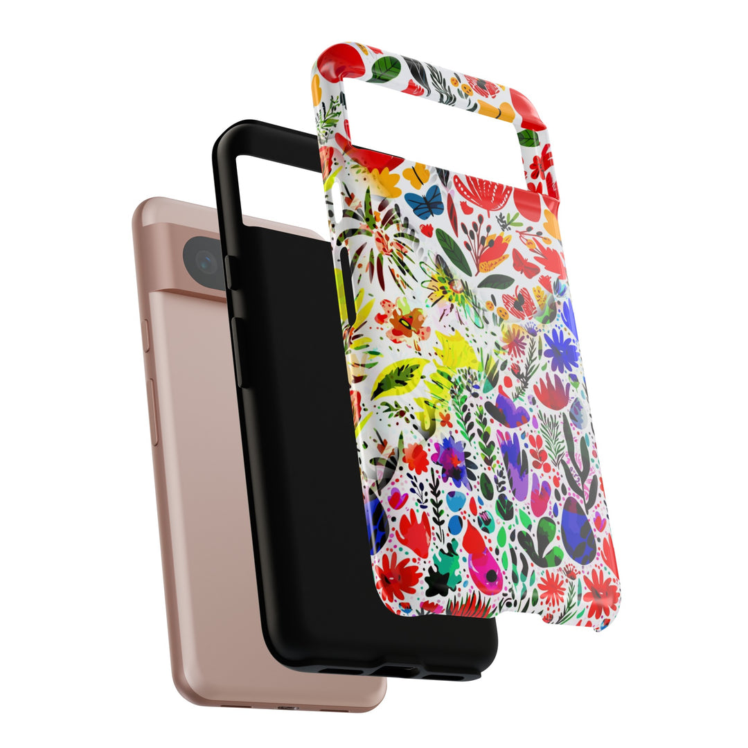 Impact Resistant, Colored Flowers, Cute Phone Cases for Samsung S24, S23, S22, S21, IPhone 15 pro Iphone 14 pro Iphone 13 IPhone 12 Iphone 11 - Studio40ParkLane