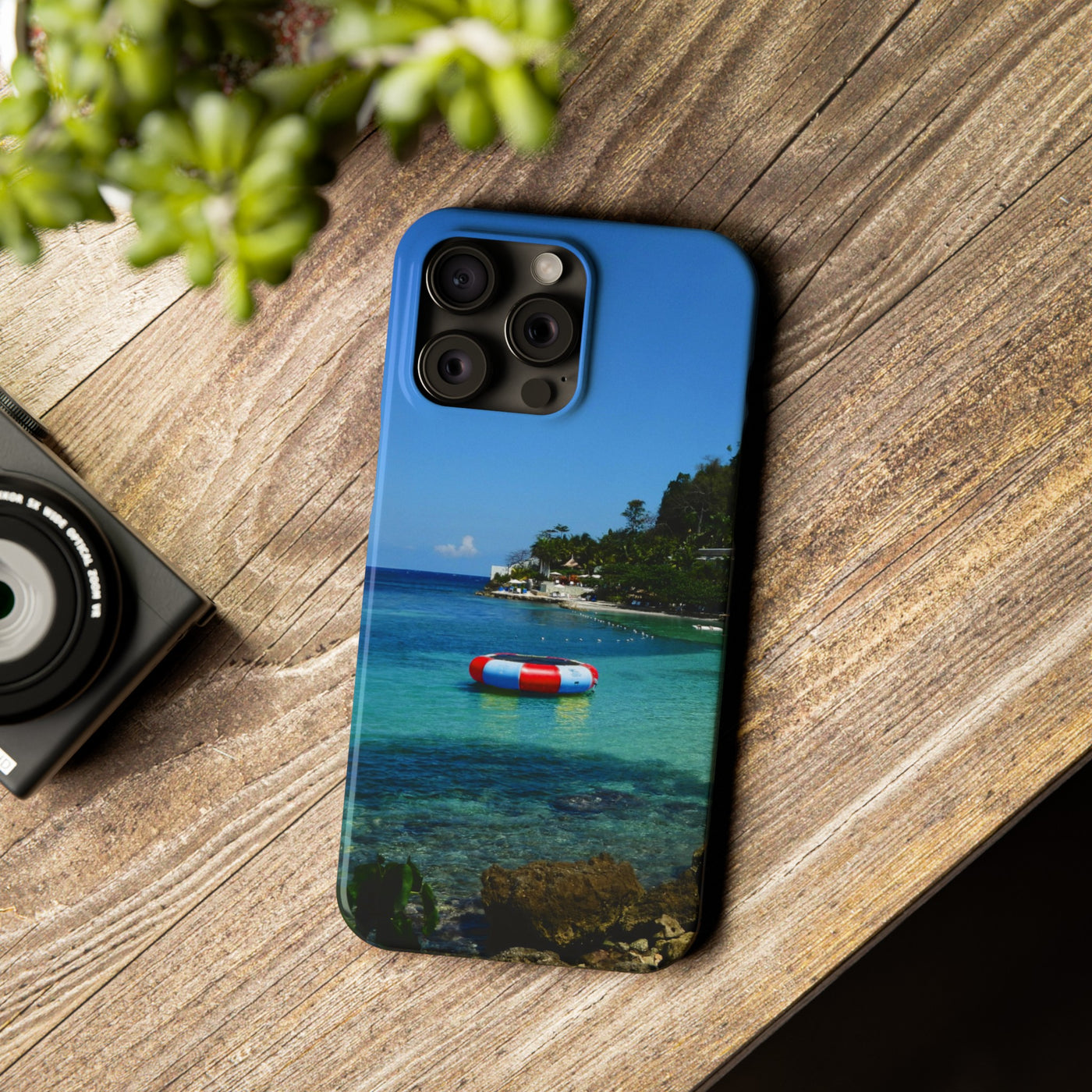 Jamaica Beach Pontoon Slim Cute Phone Cases for Iphone | iPhone 15 Case | iPhone 15 Pro Max Case, Iphone 14, Iphone 14 Pro Max, Iphone 13, 12