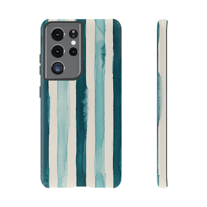 Tough Cute Green Stripes Phone Case, for IPhone 17 Pro Max | Iphone 17 Air, Iphone 16, IPhone 15, 14 13 12, Samsung Galaxy S26, S25, S24, S23