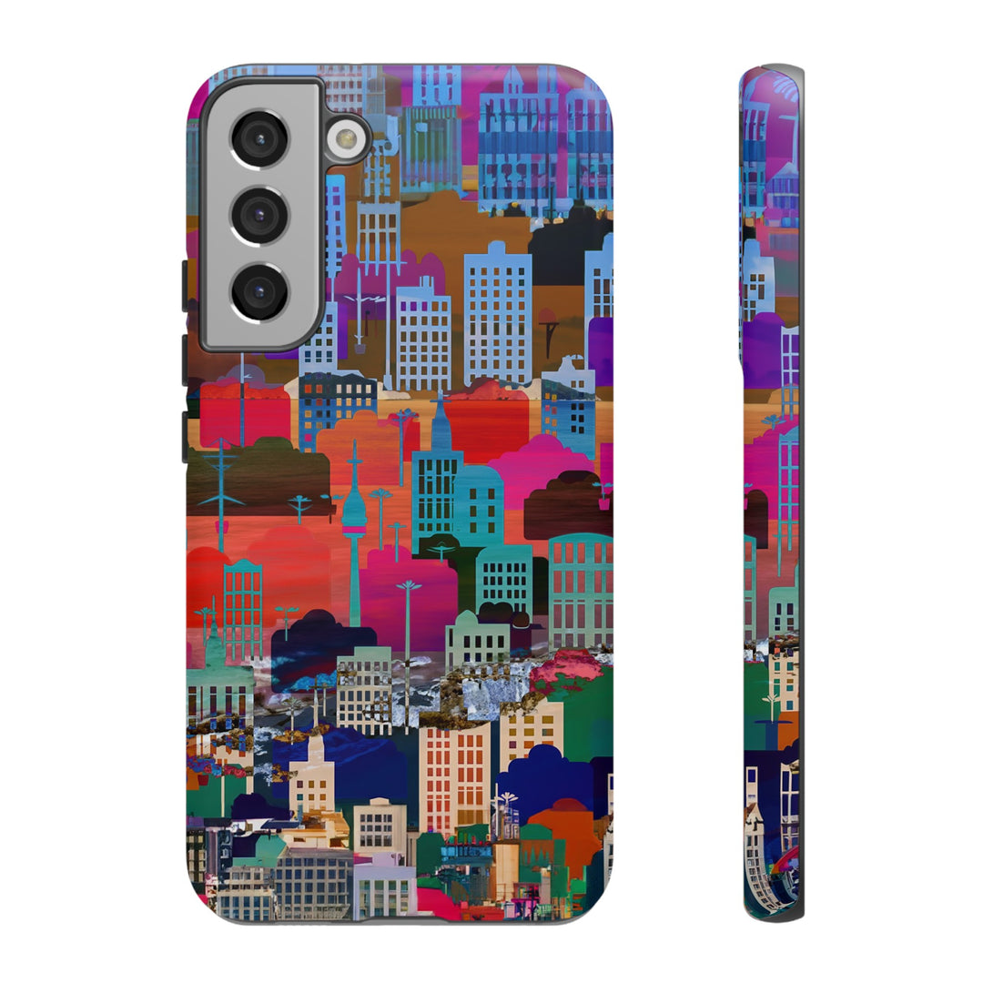 Cute Samsung Case | Cool Iphone Case | Summer City Skyline, Samsung S24, S23, S22, S21, IPhone 15 Case | Iphone 14 Case, Iphone 13 Case - Studio40ParkLane