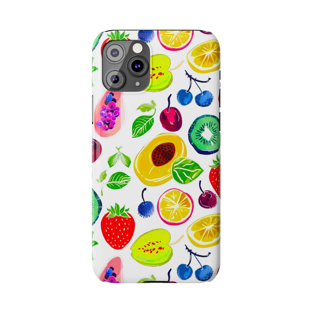 Slim Cute Phone Cases for Iphone | iPhone 15 Case | iPhone 15 Pro Max Case, Iphone 14, Iphone 14 Pro Max, Iphone 13, Summer Fruit Mix - Studio40ParkLane