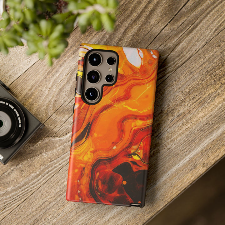 Impact Resistant, Fall Colors Marble, Cute Phone Cases for Samsung S24, S23, S22, S21, IPhone 15 pro Iphone 14 pro Iphone 13 IPhone 12 Iphone 11 - Studio40ParkLane