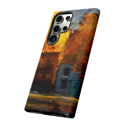 Impact Resistant, Fall Leaves Oil Painting, Cute Phone Cases for Samsung S24, S23, S22, S21, IPhone 15 pro Iphone 14 pro Iphone 13 IPhone 12 Iphone 11