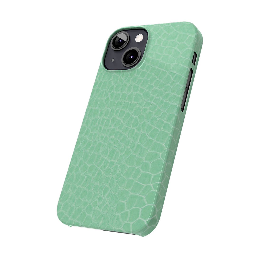 Slim Non Leather Mint Color Pattern Gift for Her Cute Phone Cases for Iphone 16 Pro Max | iPhone 15 Case | iPhone 15 Pro Max Case, Iphone 14, 13, 12, 11, 10, 8, 7 - Studio40ParkLane
