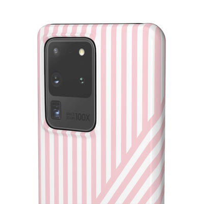 Aesthetic Sweet Pink Stripes Cute Phone Case Sleek Snap - For iPhone 17 Pro Max iPhone 16 Pro iPhone 15 Iphone 14 Plus 13 Pro 12 11 10 Gift