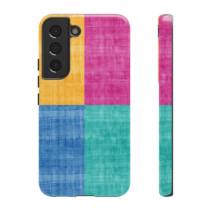Impact Resistant, Colored Shapes, Cute Phone Cases for Samsung S24, S23, S22, S21, IPhone 15 pro Iphone 14 pro Iphone 13 IPhone 12 Iphone 11 - Studio40ParkLane