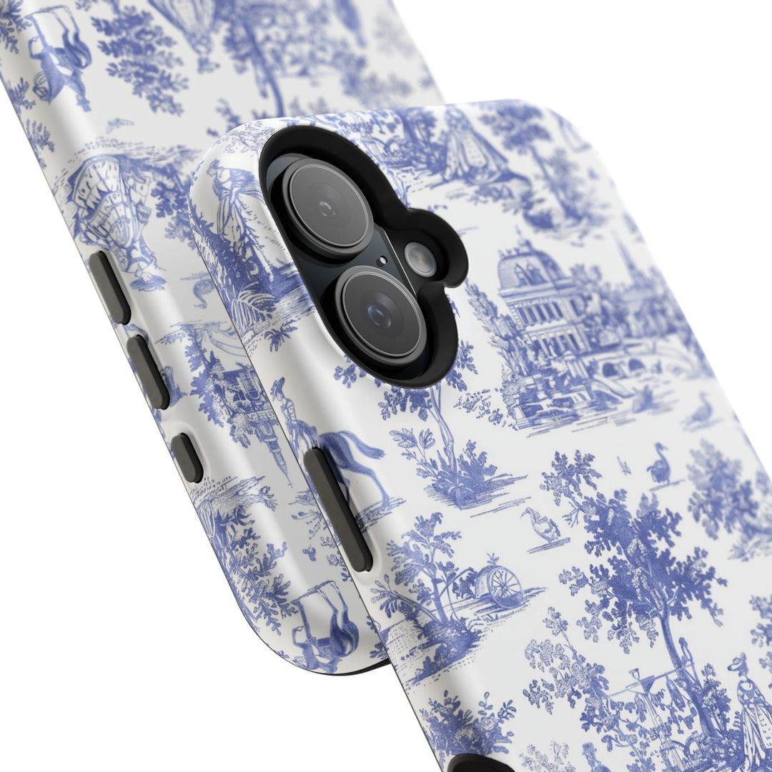 Magsafe French Toile Personalized Initial Custom Gift Cute Phone Cases for Iphone 16 Pro Max | iPhone 15, Pro Max Case, Iphone 14, 13, 12, 11, 10 - Studio40ParkLane