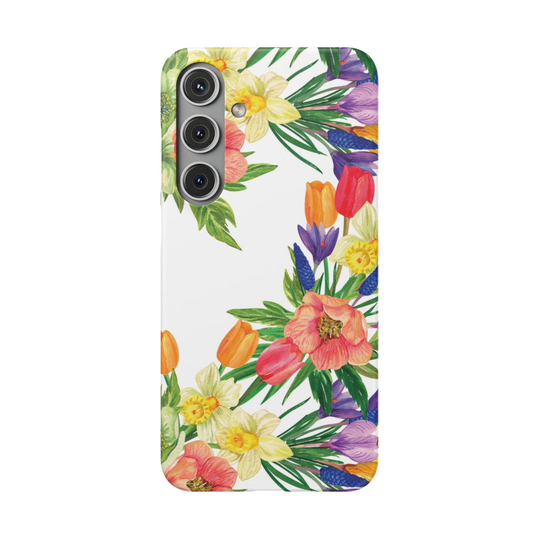 Sleek Snap Spring Summer Flowers Cute Phone Case for iPhone 16 15 14 13 12 11 X Xs Max Xr Pro Plus Samsung Galaxy S24 S23 S22 S21 S20 Ultra