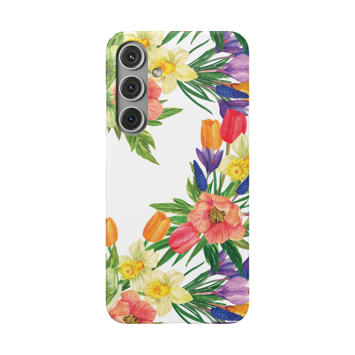 Sleek Snap Spring Summer Flowers Cute Phone Case for iPhone 16 15 14 13 12 11 X Xs Max Xr Pro Plus Samsung Galaxy S24 S23 S22 S21 S20 Ultra