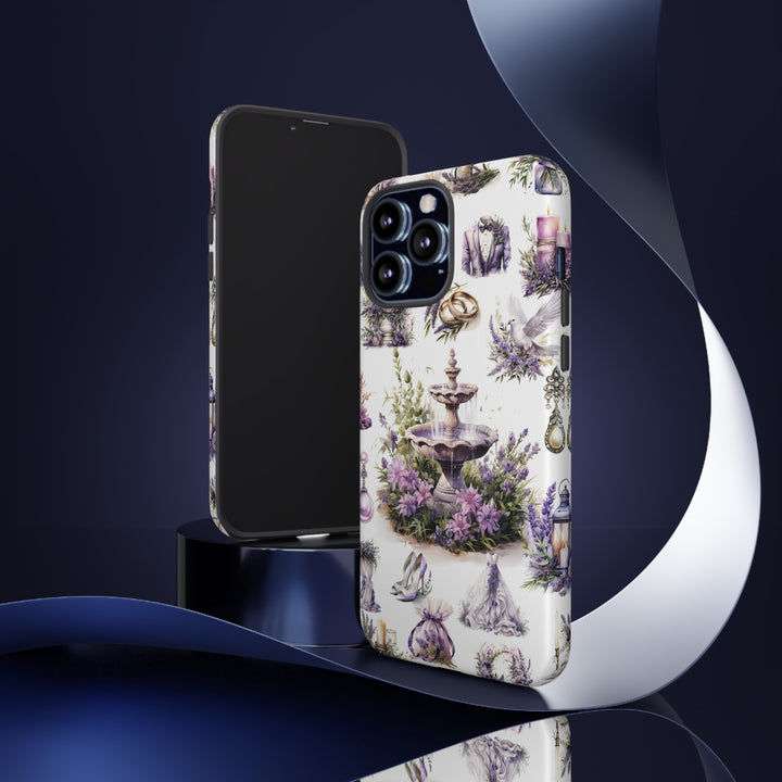 Impact Resistant, Lavender Wedding, Cute Phone Cases for Samsung S24, S23, S22, S21, IPhone 15 pro Iphone 14 pro Iphone 13 IPhone 12 Iphone 11 - Studio40ParkLane