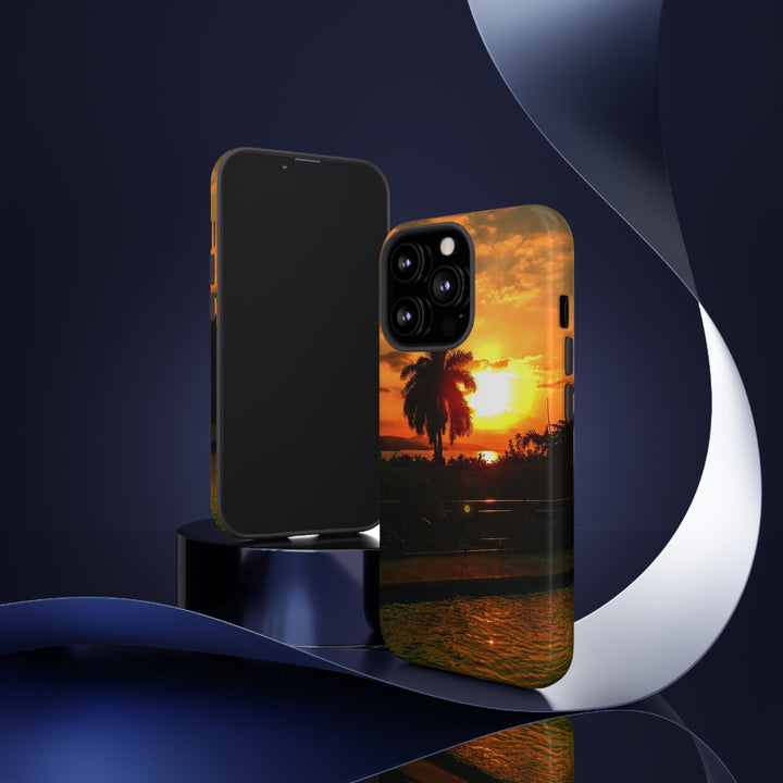 Cute Samsung Case | Cool Iphone Case | Summer Jamaica Pool Sunset, Samsung S24, S23, S22, S21, IPhone 15 Case | Iphone 14 Case, Iphone 13 Case - Studio40ParkLane