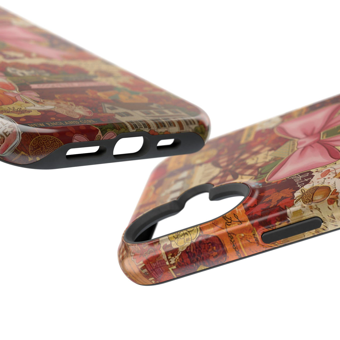 New England Fall Coquette Collage Tough Magsafe Cute Phone Cases for Iphone | iPhone 15 Pro Max Case, Iphone 14, Iphone 14 13 12 11 10 9 8 7 - Studio40ParkLane