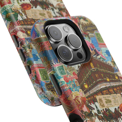 Aesthetic Tough Magsafe London Coquette Collage Phone Case - For iPhone 17 Pro Max iPhone 16 Pro iPhone 15 Iphone 14 Plus 13 Pro 12 11 10 - Studio40ParkLane