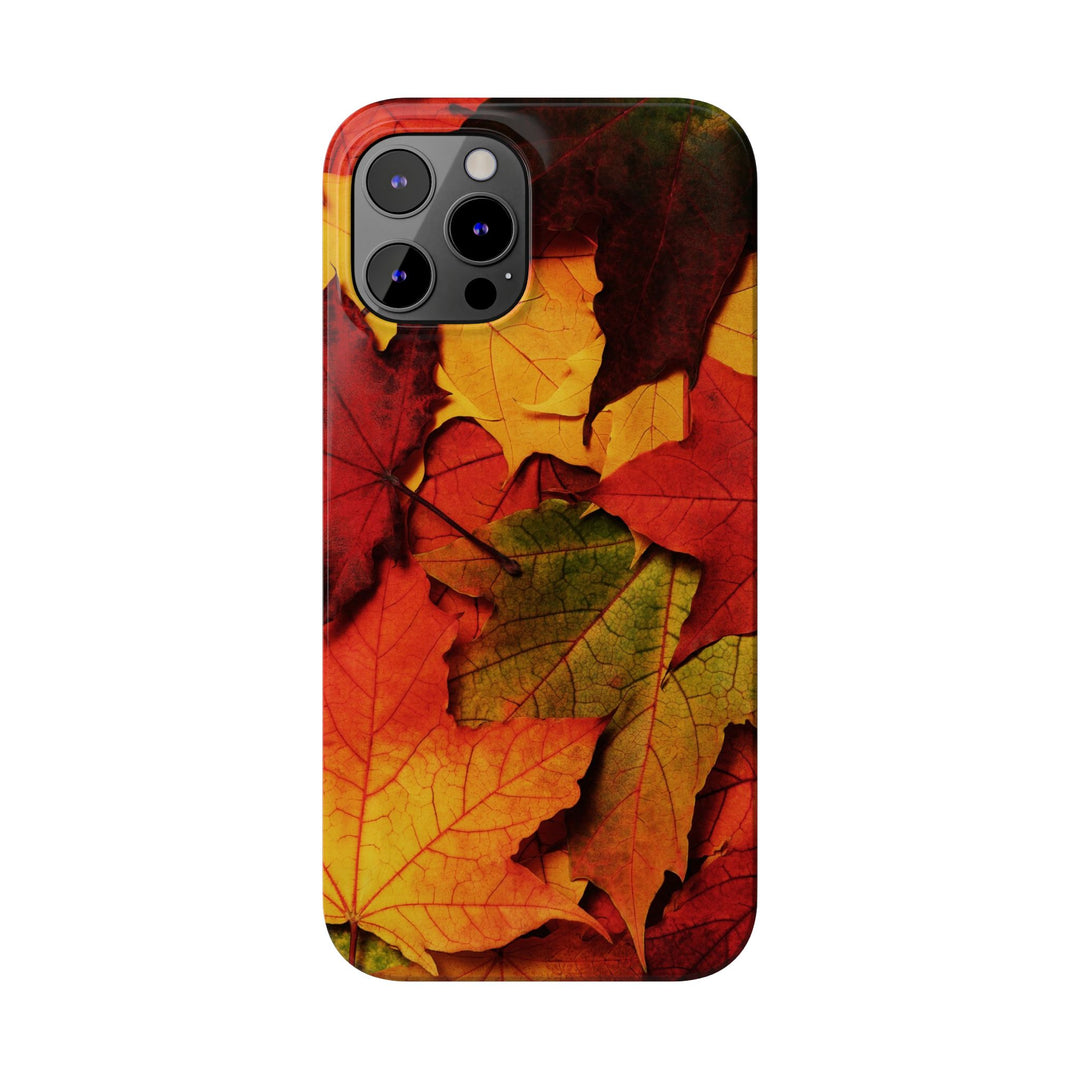 Slim Autumn Fall Leaves Gift Cute Phone Cases for Iphone 16 | iPhone 15 Case | iPhone 15 Pro Max Case, Iphone 14, Iphone 14 Pro Max, Iphone 13, Slim Mom Dad Gift - Studio40ParkLane