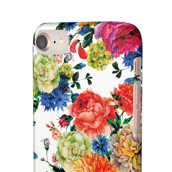 Sleek Snap Colorful Flowers Cute Phone Case for iPhone 16 15 14 13 12 11 X Xs Max Xr Pro Plus Samsung Galaxy S24 S23 S22 S21 S20 Note Ultra