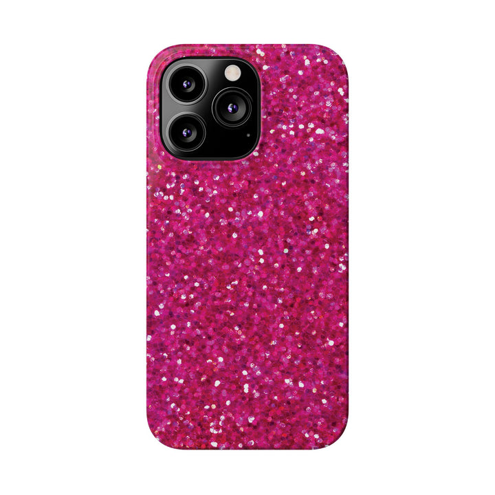 Slim Muted Pink Faux Play on Glitter Effect Cute Phone Cases for Iphone 16 Pro Max | iPhone 15 Case | iPhone 15 Pro Max Case, Iphone 14, Iphone 14 Pro Max, Iphone 13 12 11 8 7 - Studio40ParkLane