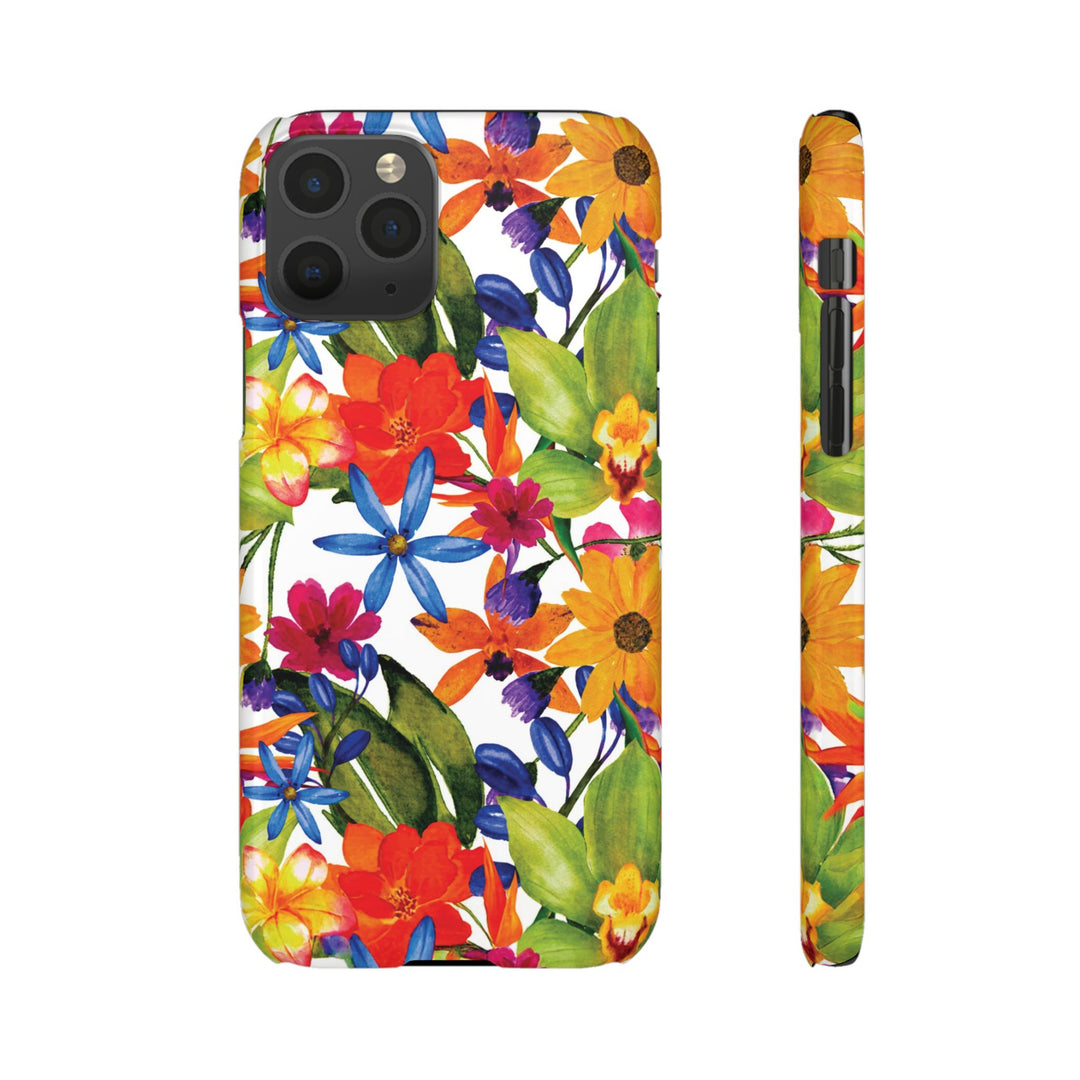 Sleek Snap Colorful Flowers Cute Phone Case for iPhone 16 15 14 13 12 11 X Xs Max Xr Pro Plus Samsung Galaxy S24 S23 S22 S21 S20 Note Ultra