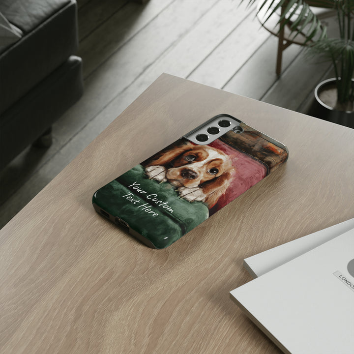 Personalize this Cute Samsung Phone Case | Cocker Spaniel Dog Samsung Phone Case | Galaxy S23, S22, S21, S20 | Customized Samsung Case - Studio40ParkLane