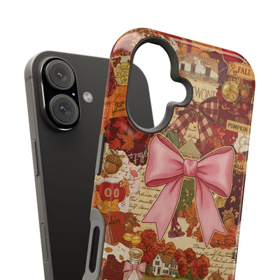 New England Fall Coquette Collage Tough Magsafe Cute Phone Cases for Iphone | iPhone 15 Pro Max Case, Iphone 14, Iphone 14 13 12 11 10 9 8 7 - Studio40ParkLane