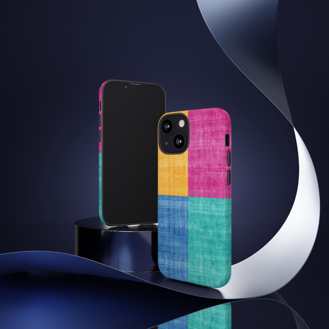 Impact Resistant, Colored Shapes, Cute Phone Cases for Samsung S24, S23, S22, S21, IPhone 15 pro Iphone 14 pro Iphone 13 IPhone 12 Iphone 11 - Studio40ParkLane