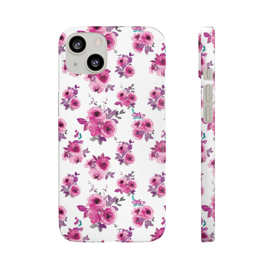 Sleek Snap Flowers Gift for Her Cute Phone Case for iPhone 16 15 14 13 12 11 X Xs Max Xr Pro Plus Samsung Galaxy S24 S23 S22 S21 S20 Ultra
