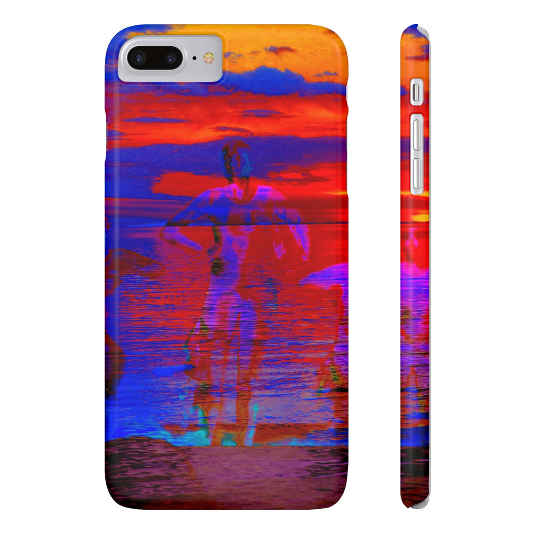 Slim Cute Phone Cases for Iphone | iPhone 15 Case | iPhone 15 Pro Max, Iphone 14 Case, Iphone 14 Pro Max, Iphone 13, Red Blue Sunset - Studio40ParkLane