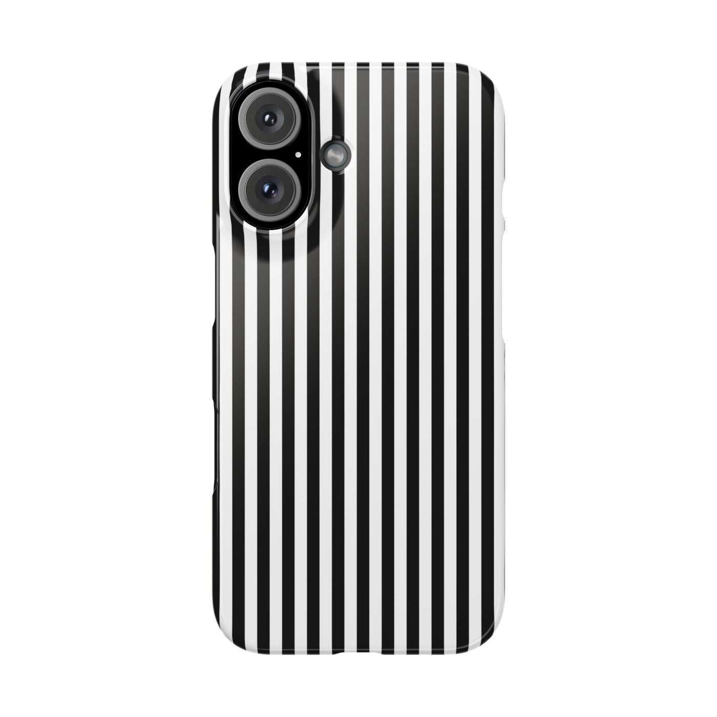 Slim Black White Striped Cute Phone Case for Iphone 16 - | iPhone 15 Pro Max Case | iPhone 14 Case Iphone 13 12 11 10 9 8 7 Gift for Her - Studio40ParkLane