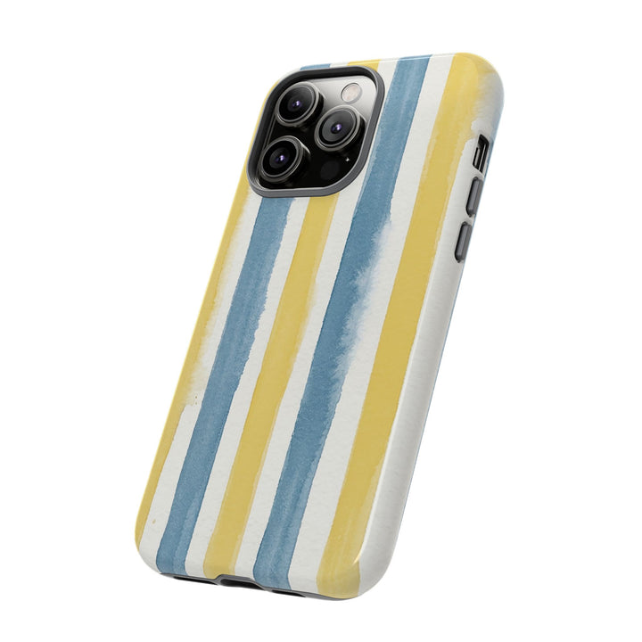 Tough Cute Yellow Stripes Phone Case, for IPhone 17 Pro Max | Iphone 17 Air, Iphone 16, IPhone 15, 14 13 12, Samsung Galaxy S26, S25, S24, S23 - Studio40ParkLane