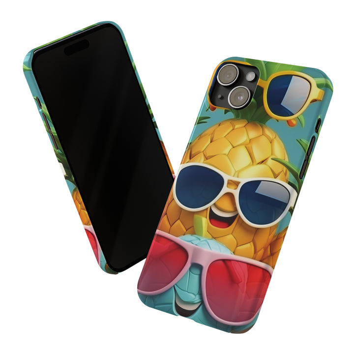 Slim Cute Phone Cases for Iphone - | iPhone 15 Case | iPhone 15 Pro Max Case, Iphone 14 Case, Iphone 14 Pro Max, Iphone 13, Summer Pineapple Fruit - Studio40ParkLane