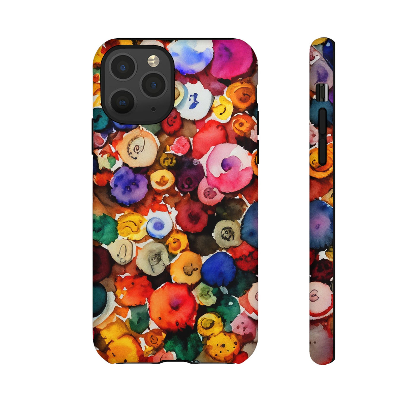 Impact Resistant, Fall Colors Buttons, Cute Phone Cases for Samsung S24, S23, S22, S21, IPhone 15 pro Iphone 14 pro Iphone 13 IPhone 12 Iphone 11