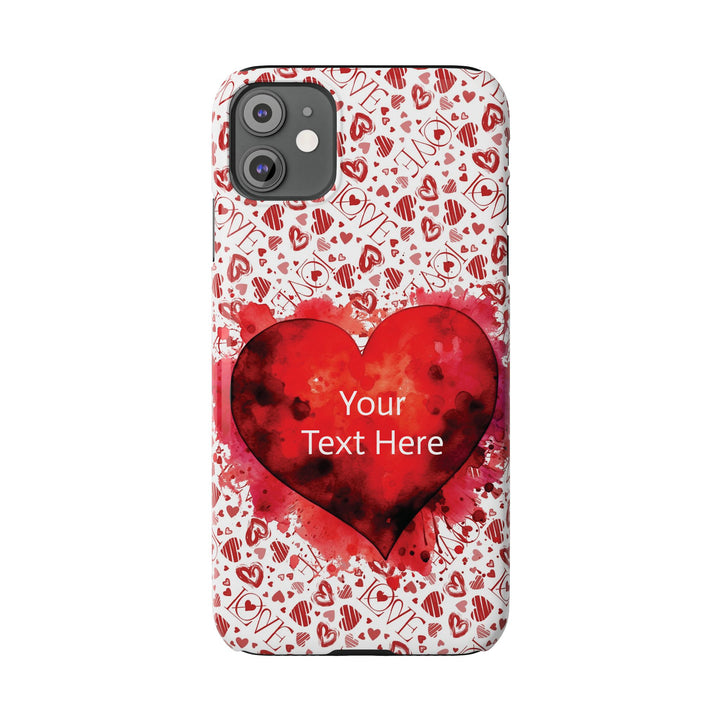 Slim Cute Phone Cases for Iphone - | iPhone 15 Case | iPhone 15 Pro Max Case, Iphone 14 Case, Iphone 14 Pro Max, Iphone 13, Valentine Hearts Love - Studio40ParkLane