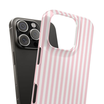 Slim Sweet Pink Striped Cute Phone Case for Iphone 16 - | iPhone 15 Pro Max Case | iPhone 14 Case Iphone 13 12 11 10 9 8 7 X XS Gift for Her