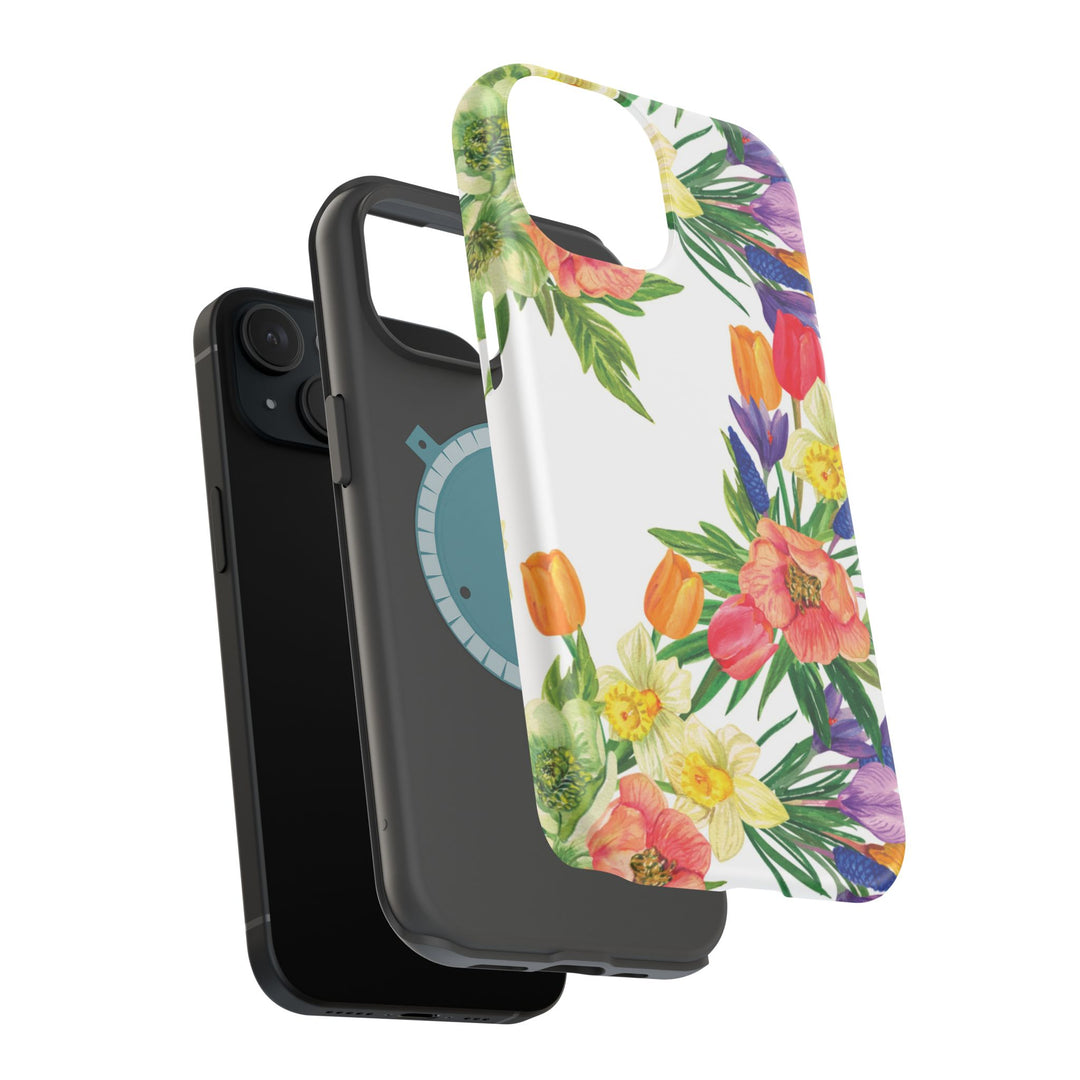 Spring Flowers Magsafe Cute Phone Case for Iphone Gift for Her, iPhone 16 Case iPhone 15 Pro Max Case, Iphone 14, Iphone 14 Pro Max, 13, 12 - Studio40ParkLane