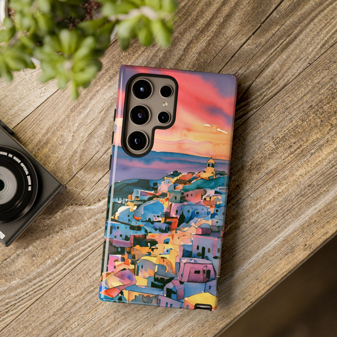 Impact Resistant, Greek Sunset, Cute Phone Cases for Samsung S24, S23, S22, S21, IPhone 15 pro Iphone 14 pro Iphone 13 IPhone 12 Iphone 11 - Studio40ParkLane
