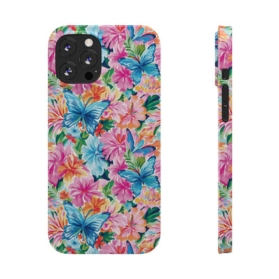 Slim Butterflies Flowers Gift for Her Cute Phone Cases for Iphone 16 Pro Max | iPhone 15 Case | iPhone 15 Pro Max Case, Iphone 14, 13, 12, 11, 10, 8, 7