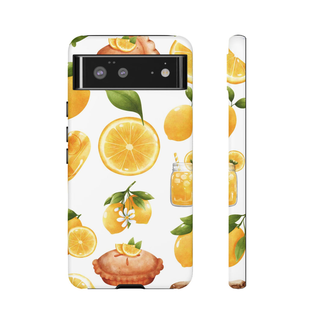 Impact Resistant, Lemon Fruit Pie, Cute Phone Cases for Samsung S24, S23, S22, S21, IPhone 15 pro Iphone 14 pro Iphone 13 IPhone 12 Iphone 11 - Studio40ParkLane