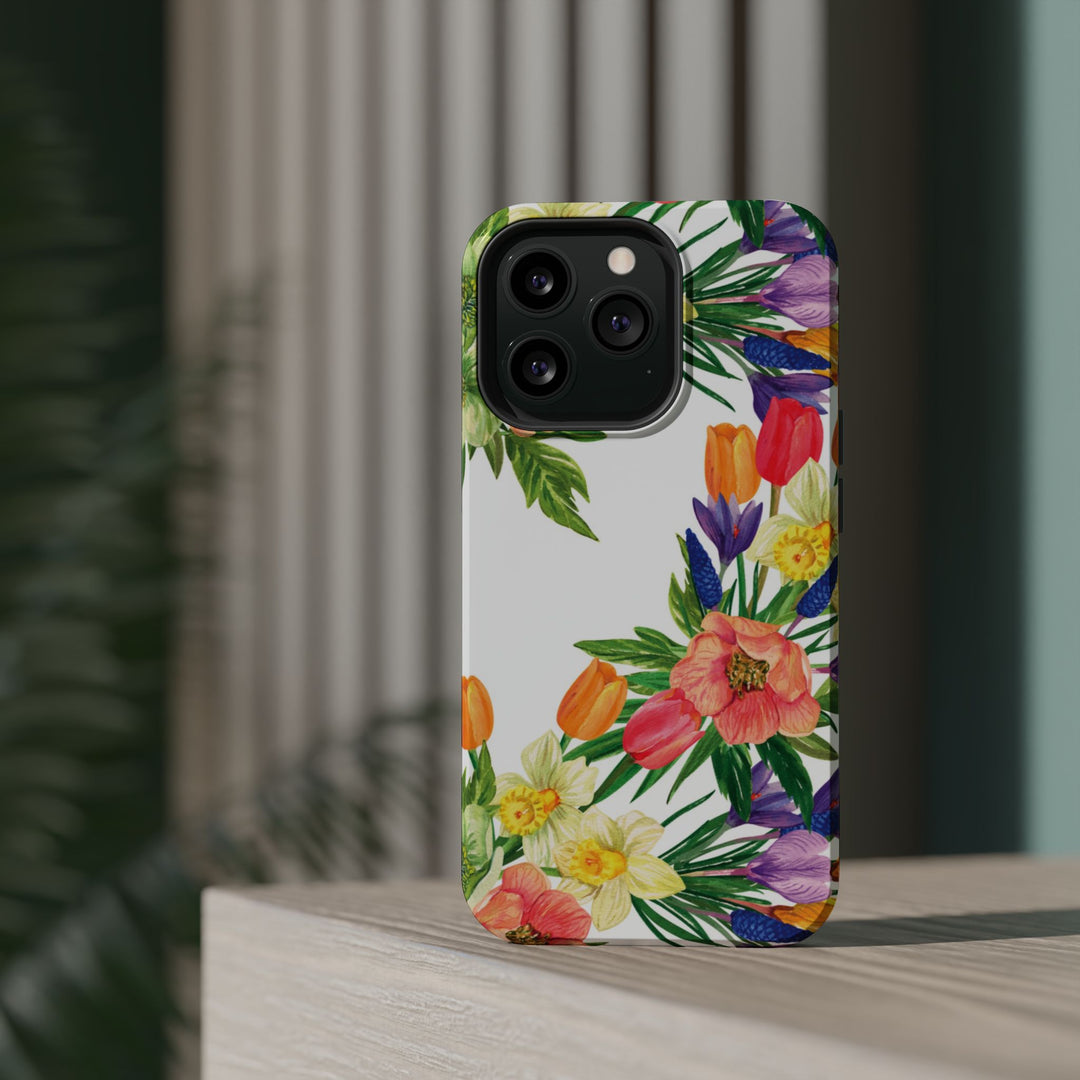 Spring Flowers Magsafe Cute Phone Case for Iphone Gift for Her, iPhone 16 Case iPhone 15 Pro Max Case, Iphone 14, Iphone 14 Pro Max, 13, 12 - Studio40ParkLane