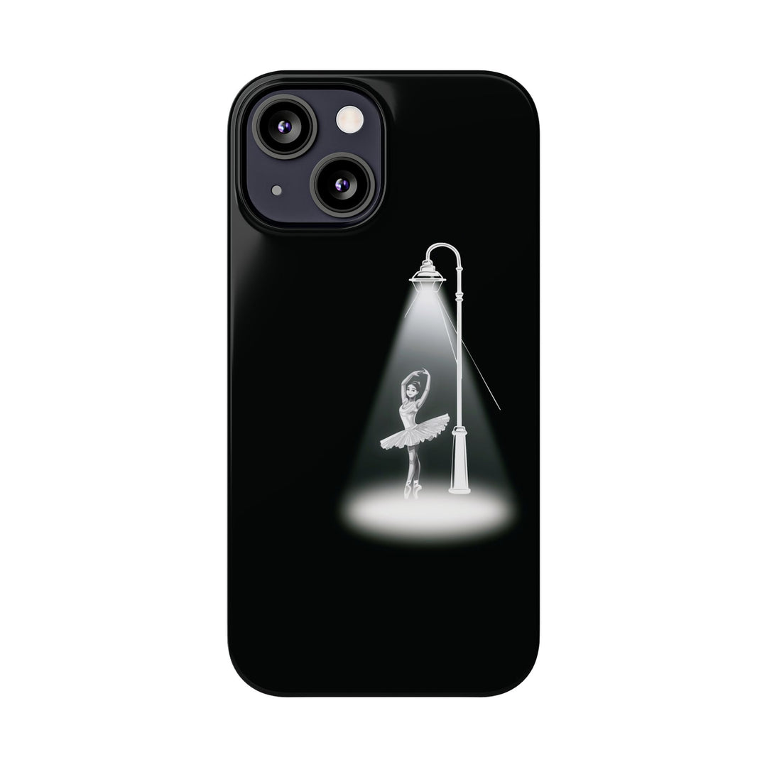 Slim Ballet Dancer Spotlight Gift for Her Cute Phone Cases for Iphone 16 Pro Max | iPhone 15 Case | iPhone 15 Pro Max Case, Iphone 14, 13, 12, 11, 10, 8, 7 - Studio40ParkLane