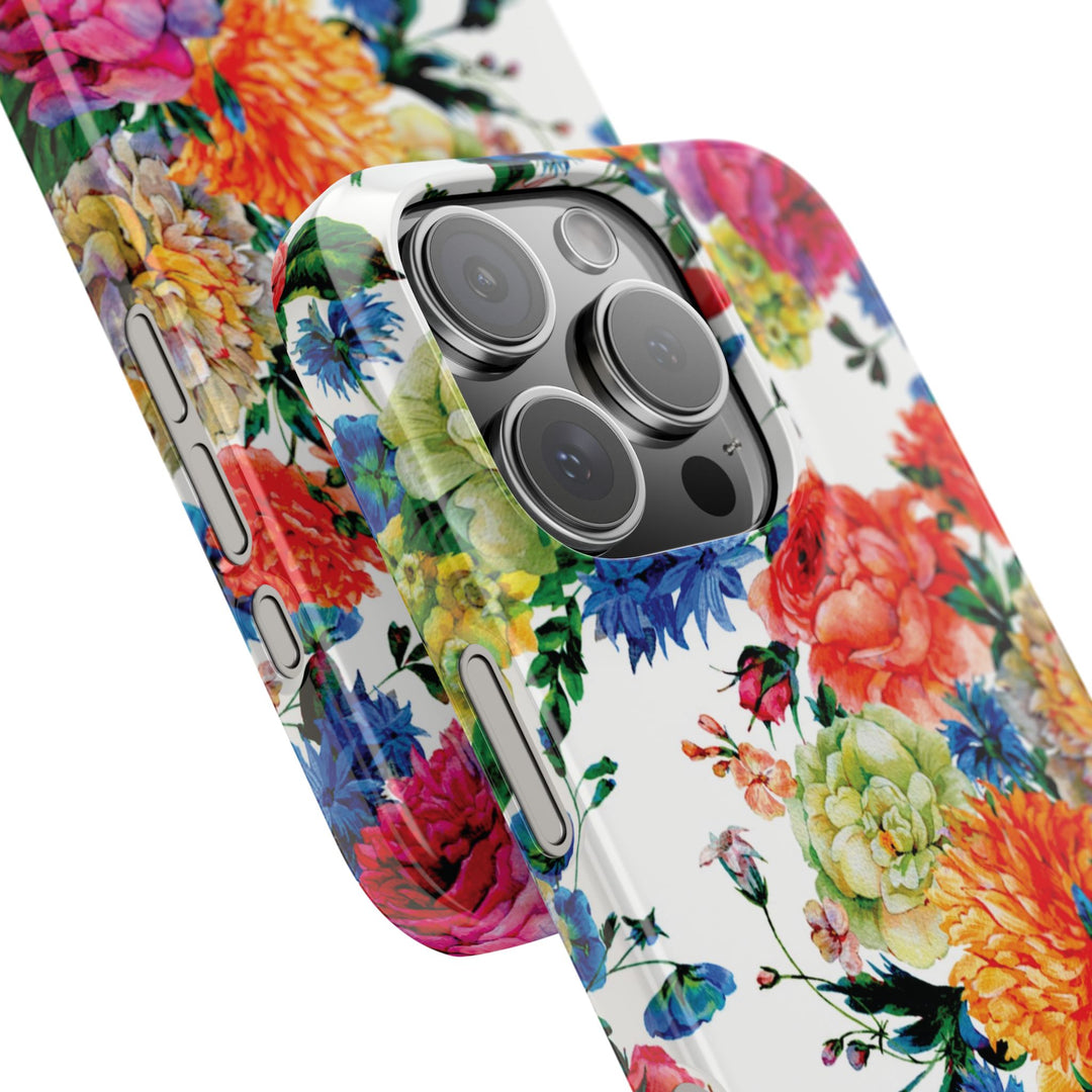 Sleek Snap Colorful Flowers Cute Phone Case for iPhone 16 15 14 13 12 11 X Xs Max Xr Pro Plus Samsung Galaxy S24 S23 S22 S21 S20 Note Ultra