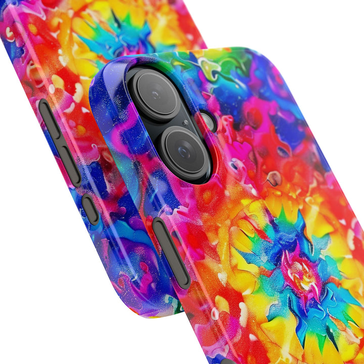 Slim Tie Dye Faux Glitter Gift for Her Cute Phone Cases for Iphone 16 Pro Max | iPhone 15 Case | iPhone 15 Pro Max Case, Iphone 14, Iphone 14 Pro Max, Iphone 13 12 11 8 7 - Studio40ParkLane