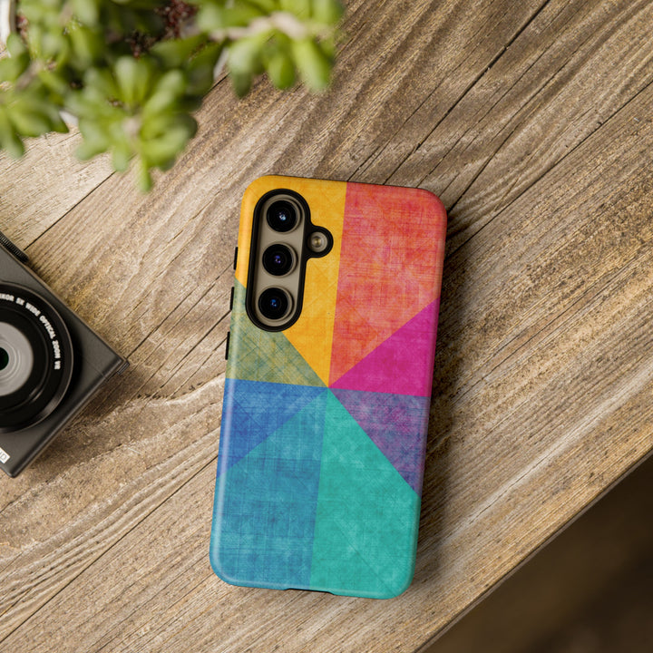 Impact Resistant, Colored Shapes, Cute Phone Cases for Samsung S24, S23, S22, S21, IPhone 15 pro Iphone 14 pro Iphone 13 IPhone 12 Iphone 11 - Studio40ParkLane