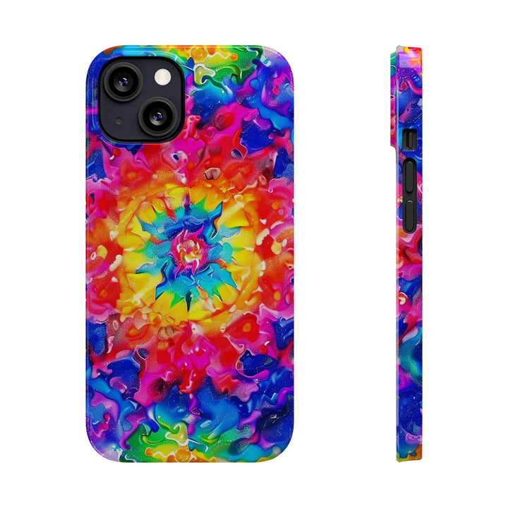 Slim Tie Dye Faux Glitter Gift for Her Cute Phone Cases for Iphone 16 Pro Max | iPhone 15 Case | iPhone 15 Pro Max Case, Iphone 14, Iphone 14 Pro Max, Iphone 13 12 11 8 7 - Studio40ParkLane