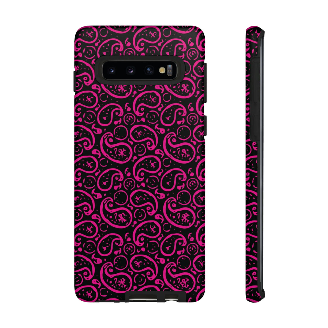 Samsung Galaxy Phone Case | Galaxy S23, S22, S21, S20 | Luxury Case Double Layered | Impact Resistant | Fashionable - Paisley 3 - Studio40ParkLane