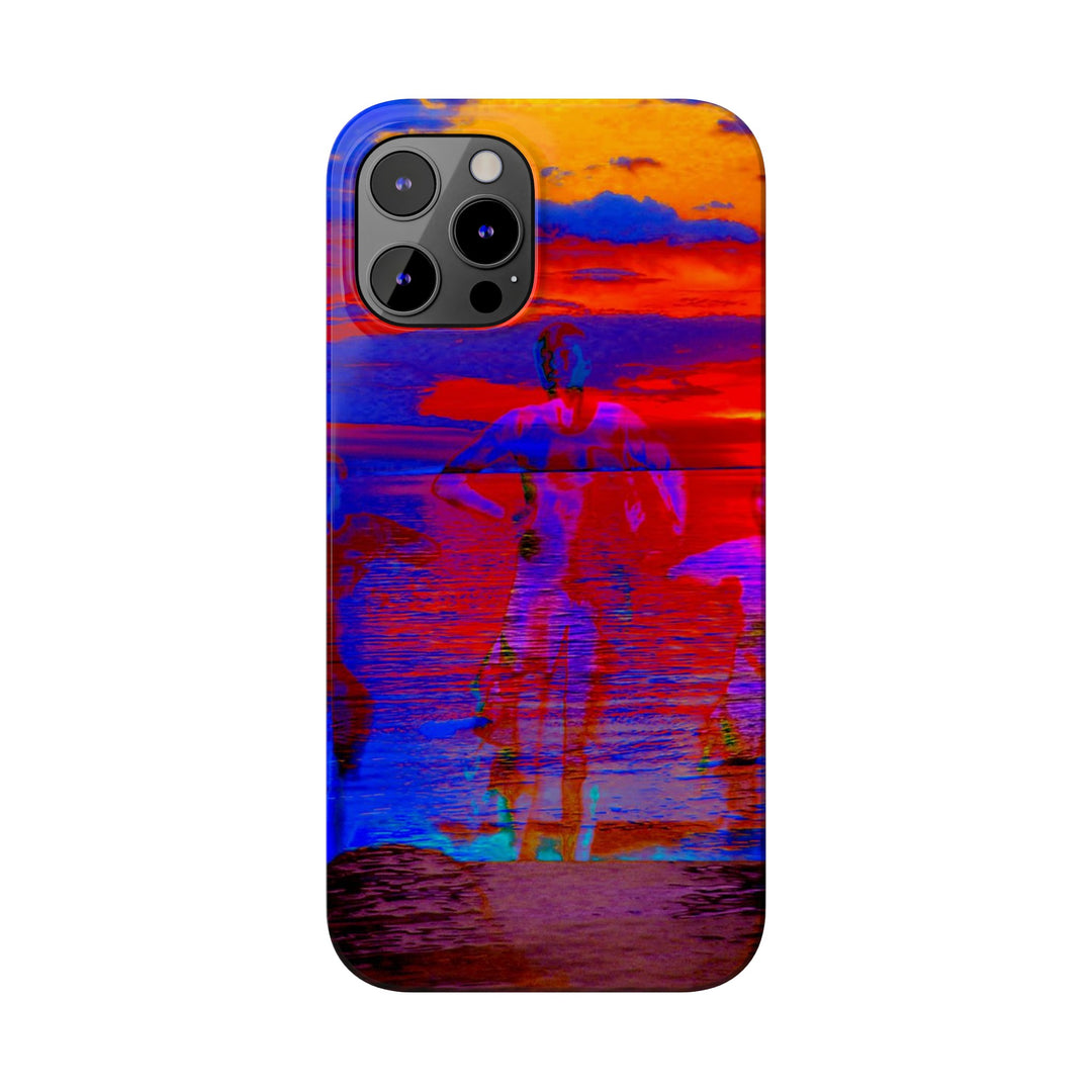 Slim Cute Phone Cases for Iphone | iPhone 15 Case | iPhone 15 Pro Max, Iphone 14 Case, Iphone 14 Pro Max, Iphone 13, Red Blue Sunset - Studio40ParkLane