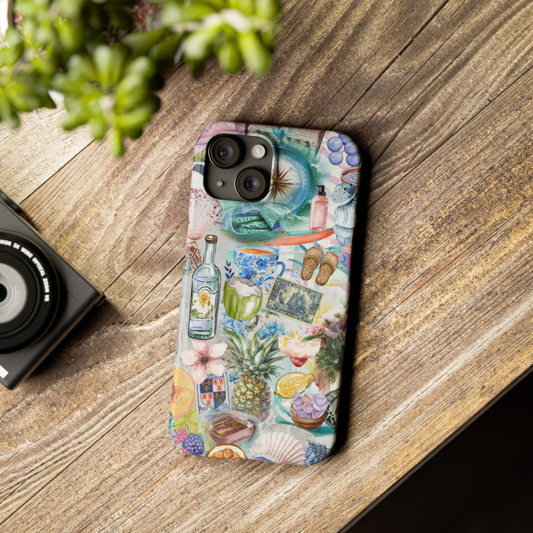Slim Travel Coquette Collage Slim Cute Phone Cases for Iphone | iPhone 15 Case | iPhone 15 Pro Max Case, Iphone 14, Iphone 14 Pro Max, Iphone 13 - Studio40ParkLane