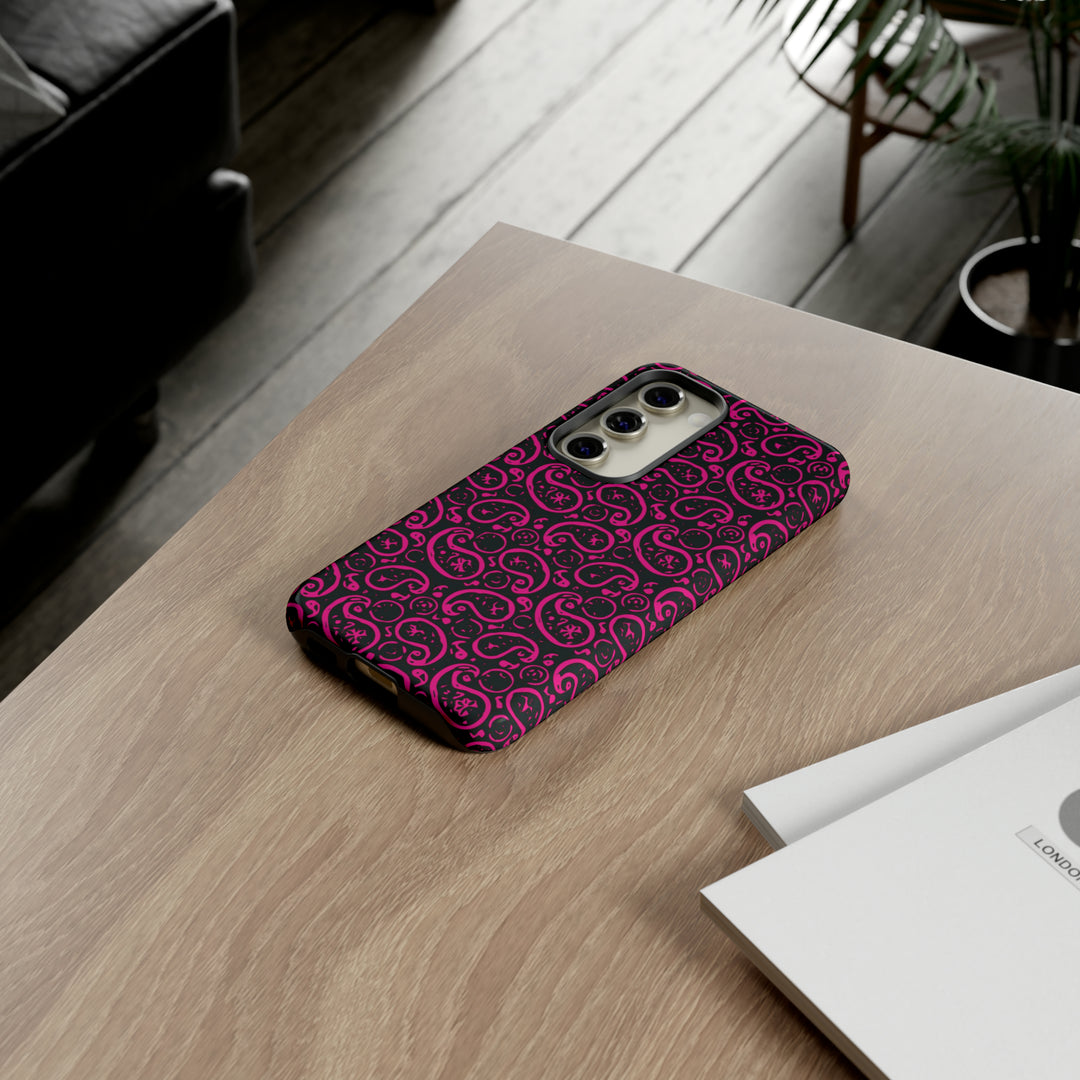 Samsung Galaxy Phone Case | Galaxy S23, S22, S21, S20 | Luxury Case Double Layered | Impact Resistant | Fashionable - Paisley 3 - Studio40ParkLane