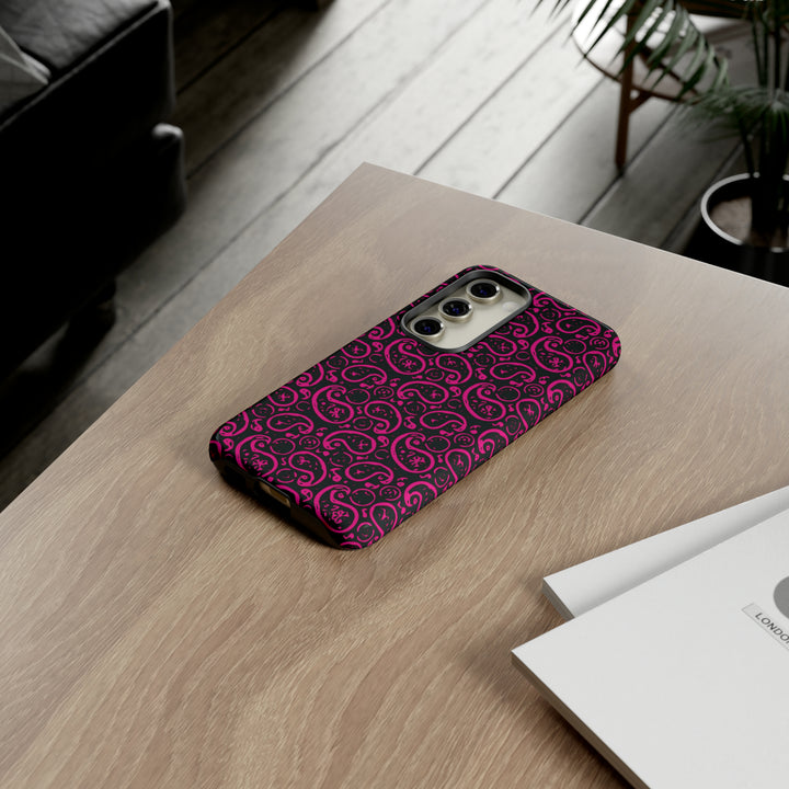 Samsung Galaxy Phone Case | Galaxy S23, S22, S21, S20 | Luxury Case Double Layered | Impact Resistant | Fashionable - Paisley 3 - Studio40ParkLane