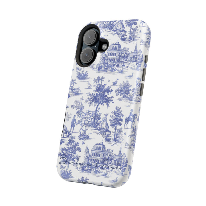 Magsafe French Toile Personalized Initial Custom Gift Cute Phone Cases for Iphone 16 Pro Max | iPhone 15, Pro Max Case, Iphone 14, 13, 12, 11, 10 - Studio40ParkLane